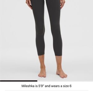 Lululemon graphite grey 23” size 4